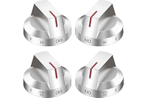 EIOLWJIEO NE63T8111SS/AA NE63T8311SS/AA NE63BG8315SSAA Compatible with Samsung Electric Stove Range Replacement, DG94-03500W DG94-03500V Stove Knobs Replacement for Samsung Knobs