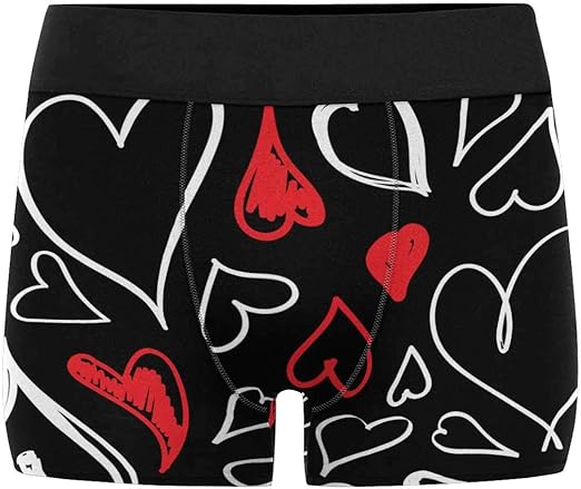 Valentines day mens boxers Custom Men's Boxer Briefs Valentine's Day Boxers for Men Funny