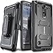 COVRWARE Aegis Series case for LG Stylo 2 (2016) / Stylo 2 Plus/Stylo 2 V with Built-in Screen Protector Heavy Duty Full-Body Rugged Holster Armor Cover Belt Swivel Clip Kickstand, Gray