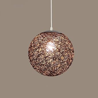 Personlichkeit Einfach Tengyi Hanf Kronleuchter Wohnzimmer Balkon Restaurant Pferde Kugel Lampe Schlafzimmer Vogelnest Lampe Kaffee 35 Cm Amazon De Beleuchtung