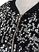 Anna-Kaci Womens Sequin Jacket Bomber Coat 1989 Slitter Outfit For Concert Party