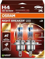 Osram Night Breaker 220 H4 +220% Brightness -2HB Folding Box (2)