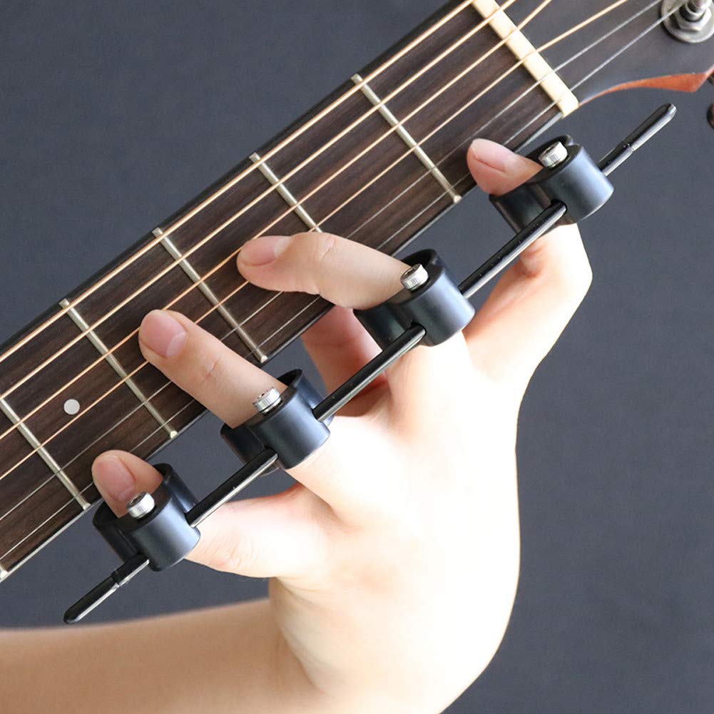 Sdkmah9 Adjustable Finger Expander - Resistance Training Bands for Guitar Bass Piano Finger Speed System - Hand Exercisers Strengthener Accessories
