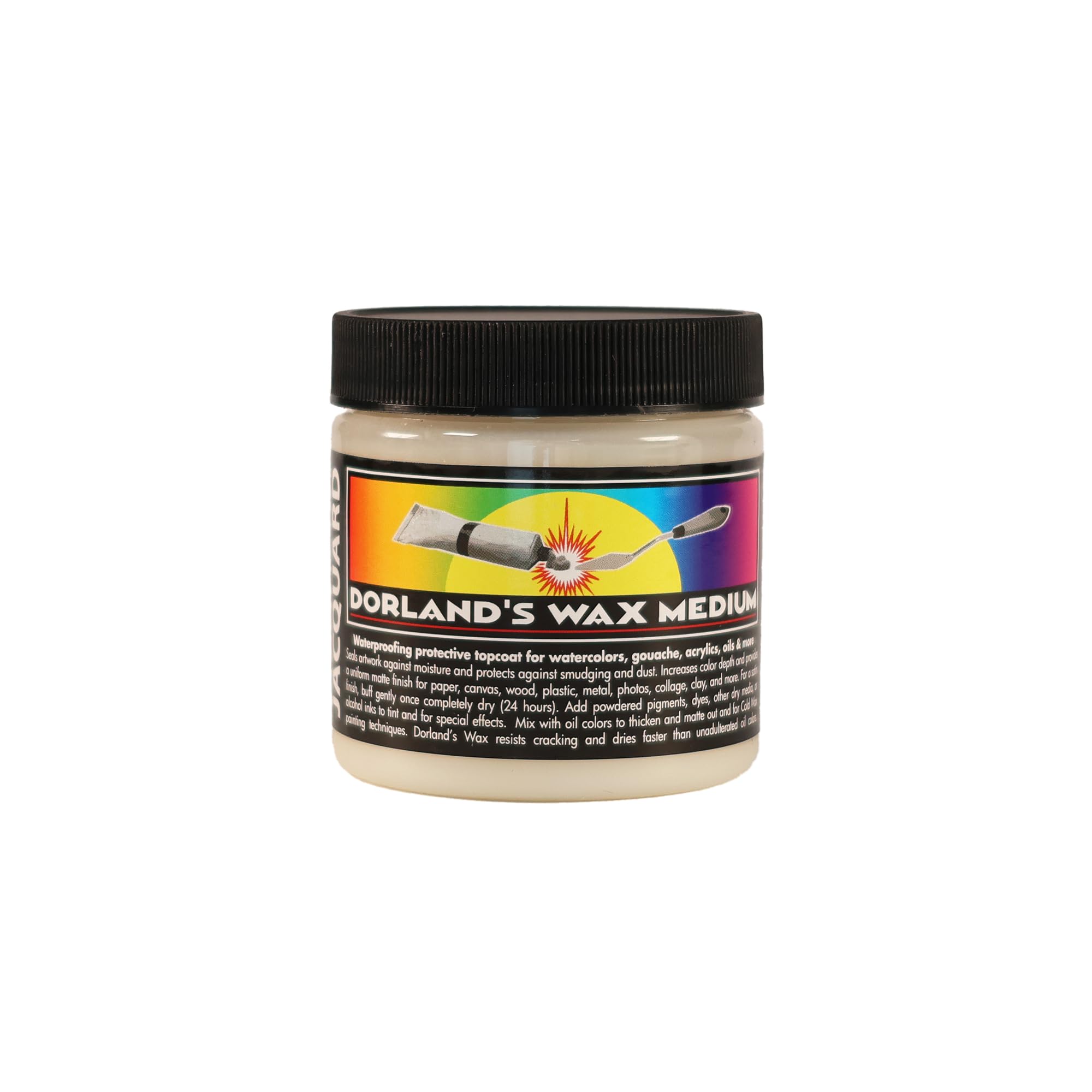 Jacquard Dorlands Wax - 4 Ounce - Versatile Pure Wax and Damar Resin - Protective Topcoat for Sealing and Finishing