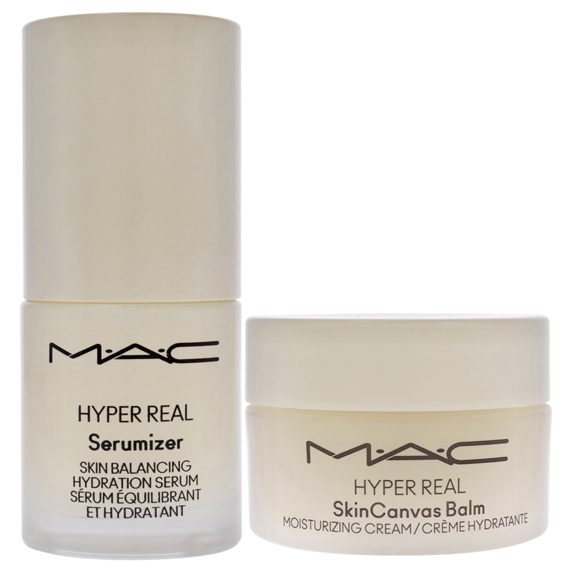 Bizzare Blizzard Snow Peony Hyper Real Kit by MAC for Women - 2 Pc 0.5oz Hyper Real Serum, 0.5oz Hyper Real Cream