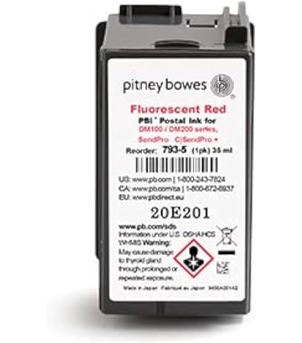 Amazon.com: PB 787-1 Production Red Fluorescent Ink Cartridge