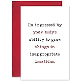 Unique Get Well Card, Funny Cancer Sympathy Card, Encouragement Cards for Friends, Stay Strong, I'm Here for You
