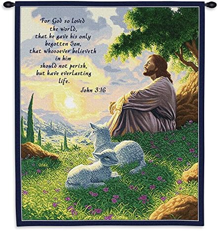 Pure Country Inc. John 3:16 Wall Tapestry