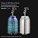 TaoTronics TT-AD008 Diffuser, Essential Oil Diffuser with Elegant 3D Glass, Compact 6.76 oz/200 mL Aroma Diffuser, Humidifier for Kids, Comes with 2 Glass Covers, Extra Silver Shade for Free