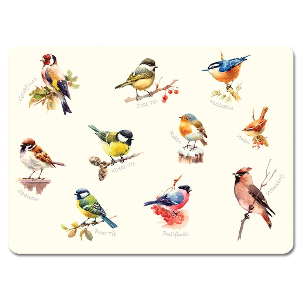 Garden Birds Melamine Placemats - Set 1, Pack of 6