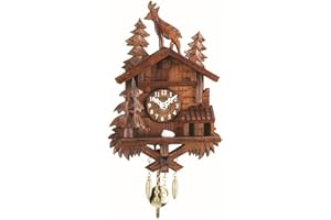 Trenkle Kuckulino Small Black Forest Clock with Quartz Movement and Cuckoo Chime TU 2028 PQ
