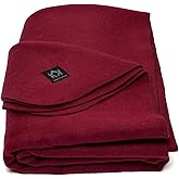 Arcturus Military Wool Blanket - Warm, Thick, Washable - Great for Outdoors, Camping, Stadium Blanket, Picnics, Travel - Car & Bushcraft Survival Kits