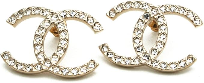 Amazon シャネル Chanel Earrings ココマーク ラージ メタル ストラス ピアス Ab4145 B N7684 並行輸入品 ピアス 通販