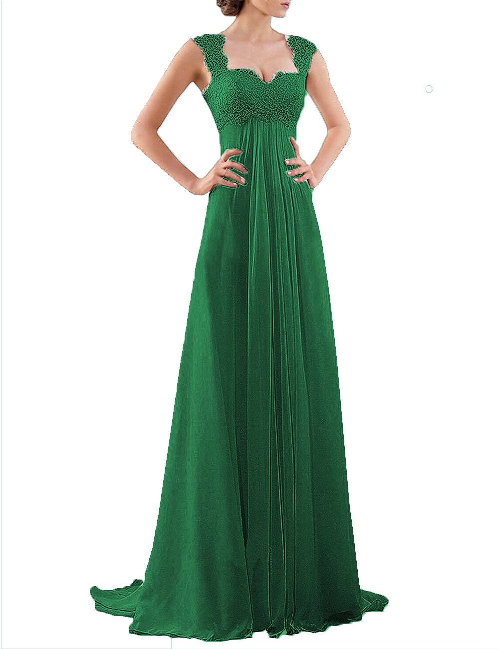 DYS Women's Lace Bridesmaid Dress Long Prom Party Dresses Sleevless