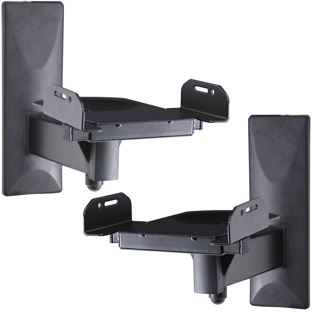 VideoSecu One Pair of Side Clamping Speaker Mounting Bracket with Tilt