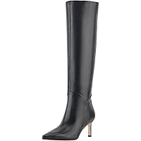 Amazon.com | Marc Fisher LTD Women's Lannie Boot, Black Leather
