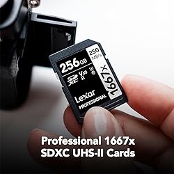 Lexar 256GB Professional 1667x SDXC Memory