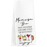EODFFSGF Gender Reveal Ideas Mimosa Momosa Bar Dish Towels for Kitchen Drying Washing Dishes Decorative Kitchen Towels