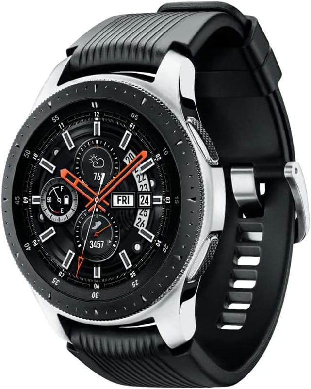 Samsung Galaxy Watch 46mm - Silver (Renewed) - Built-in Speakers, Samsung Pay