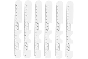 VALICLUD 6pcs Plastic Optical Pd Ruler Hard Pupil Distance Eye Measuring Tool Lightweight for Accurate Use