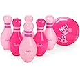 FUNBOY Barbie Inflatable Bowling Set for Kids and Adults with Large Ball and Six Bowling Pins Perfect for Backyard Parties
