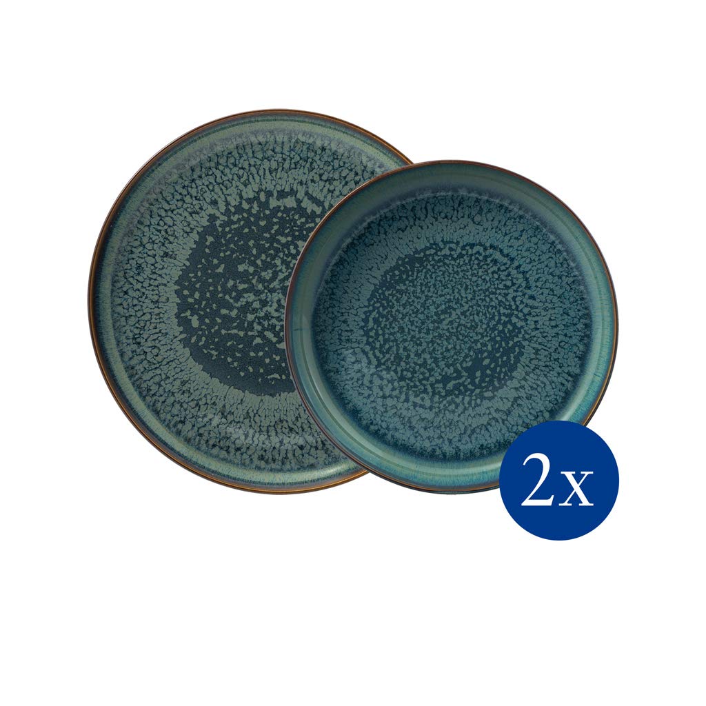 like. by Villeroy & Boch Group - Crafted Breeze, Dinner Set, 4 Pieces, Premium Porcelain 19-5167-8547 Blue