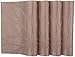 Secret Life Placemat Set of 4/6 Big Daisy Flower Kitchen Table Decor Woven Vinyl Table Placemats Set Home Dinner Decorative Reversible (6, Daisy Brown)