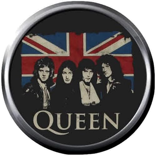 Amazon 英国国旗 女王バンドメンバーロックンロール殿堂ミュージシャン18mm mm ファッションスナップジュエリー スナップチャーム チャーム 通販