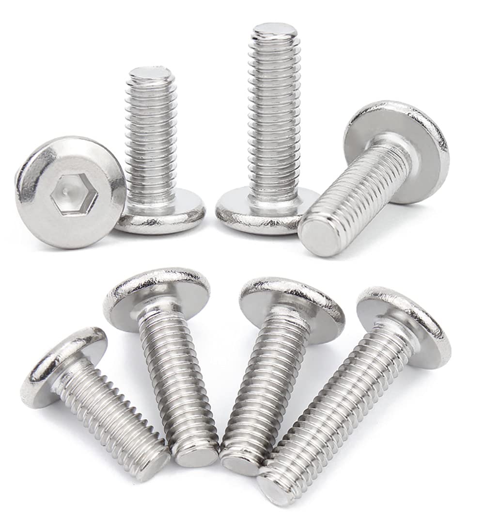 ANSIEDIO Stainless Steel Furniture Bolts Hex Socket Screws Fastener M5×35mm,20 pcs