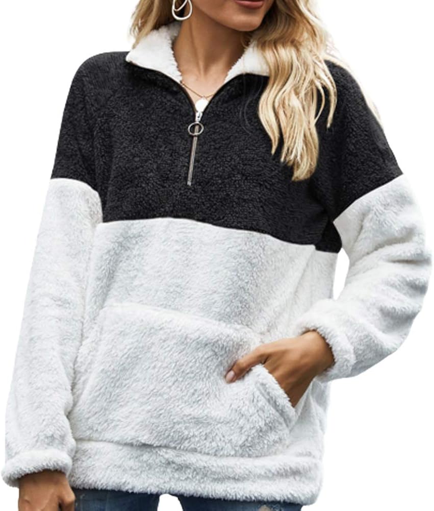plain half zip pullover