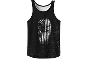 WANGSTAR Mens Tank Tops Summer Sleeveless Shirts Beach Graphic Tank Tops Men 4th of July Tank Top Cut Off Patriotic Shirts