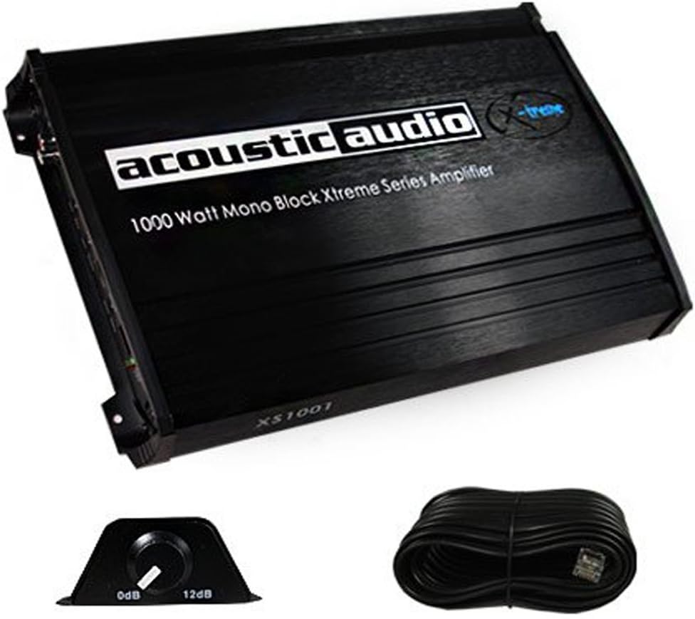 Acoustic Audio XS1001 Xtreme 1000 Watt Mono Block Amp Car