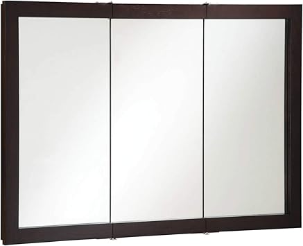 Amazon Com Design House 541367 Ventura Framed Mirrored Medicine Cabinet In Espresso 48 W X 30 H Home Improvement