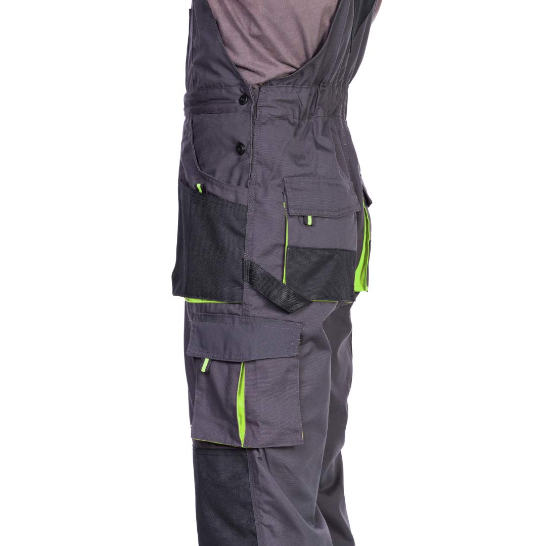 Pantalones de Trabajo para Hombre Pantalon de Seguridad S 3XL Pantalones  con Peto de Trabajo para Hombre Ropa Hombre con Rodilleras Trabajo.  Bolsillos Multiusos Salud ocupacional y productos de seguridad Industria,  empresas