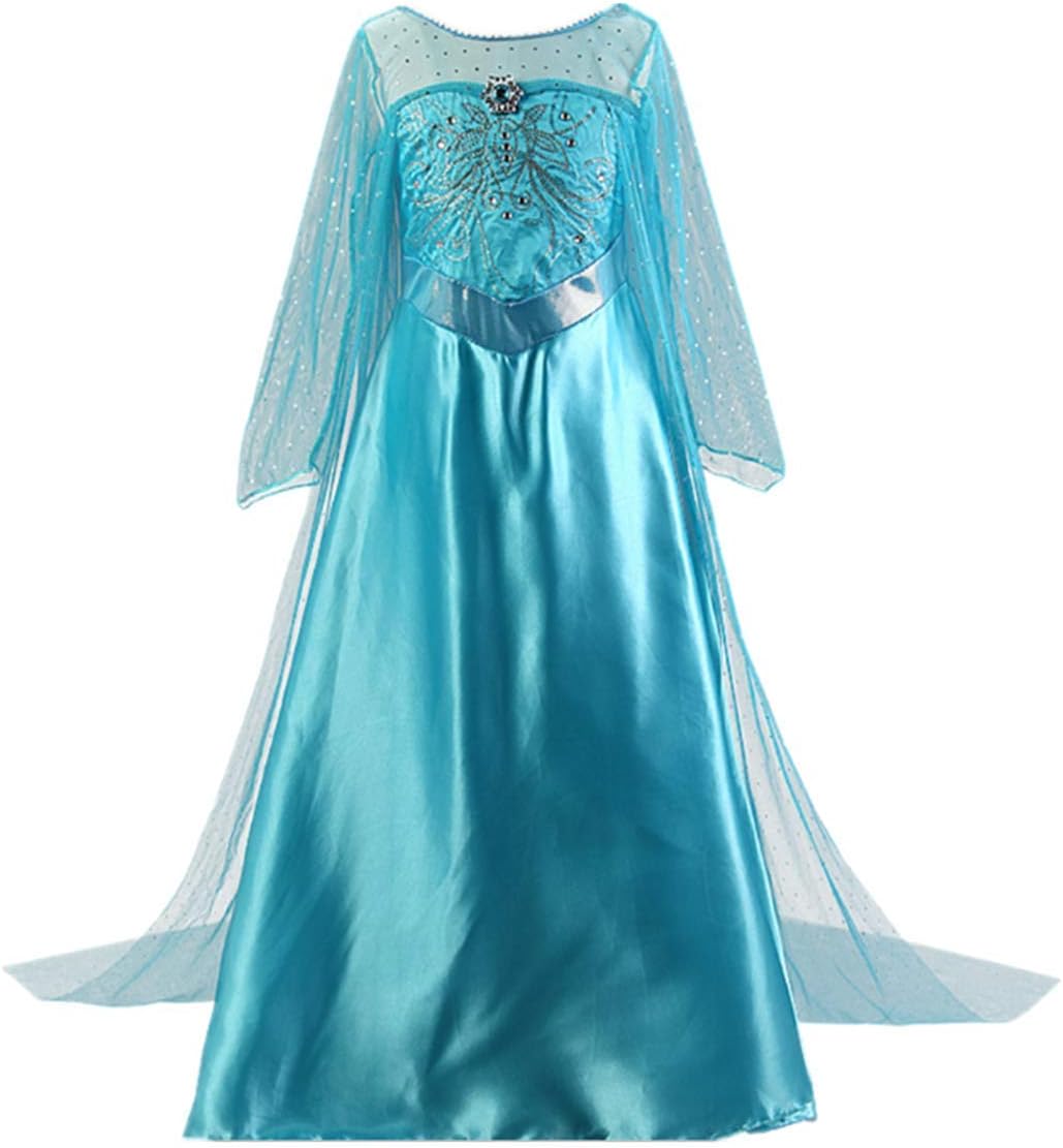 Enterlife Girls Princess Costume Sequin Fancy Princess Dress Up for Birthday Party Halloween