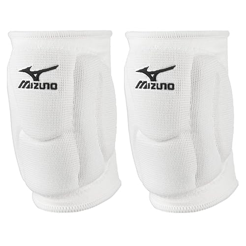 Mizuno Elite 9 SL2 Volleyball Kneepad, White, Large