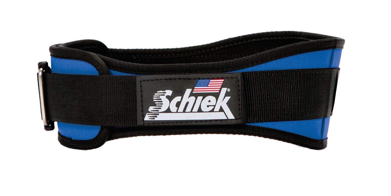 Schiek Sports Schiek Nylon Liftin Belt-4 3/4 Inch, Royal Blue, L (35-41)