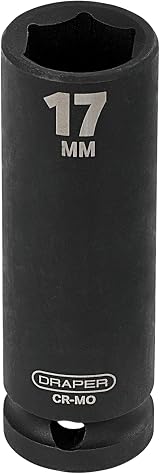 Draper Expert HI-TORQ 1/2 inch Deep Impact Socket 17mm 6 Point Chrome Vanadium view 3