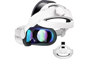 Kuject Design 3-in-1 Adjustable Head Strap for Meta Oculus Quest 2, Replacement for Elite Strap, Enhanced Support in VR, Deta