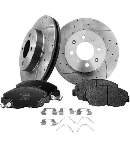 Detroit Axle Front Brake Kit For 2009-2014 Honda Fit - Drilled & Slotted Rotors + Ceramic Pads, 10-Year Warranty 13 thumbnail image