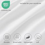 RUIKASI King Fitted Sheet Deep White 40cm Pocket Soft Microfiber view 4