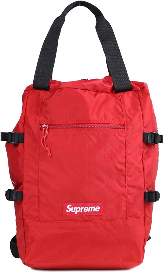 supreme tote backpack black
