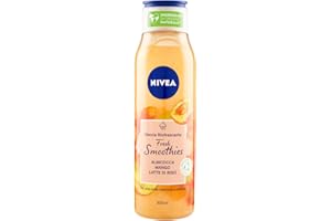 NIVEA Fresh Blends Apricot & Mango & Rice Milk Refreshing Shower Gel 300 ml – Gentle Daily Body Cleanser with Naturally‑Deriv