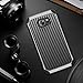 BENTOBEN Galaxy S7 Case, 2 in 1 Slim Hybrid Heavy Duty Hard PC and TPU Laminated with Carbon Fiber Texture Chrome Anti-Scratch Shockproof Protective Case for Samsung Galaxy S7 (G930), Black