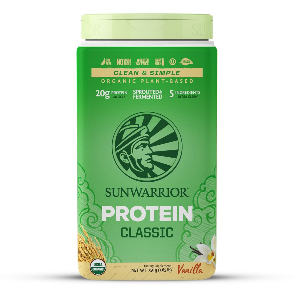 SUNWARRIOR Organic Brown Rice Protein Vanilla, 26.45 Ounce: Health & Personal Care