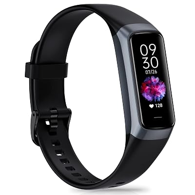 Bakoor Fitness Tracker with 24/7 Heart Rate Blood Oxygen Sleep Monitor, 1.10" AMOLED Touch Screen Step Trackers Watch, IP68 Waterproof Step Counter Pedometer for Women Men