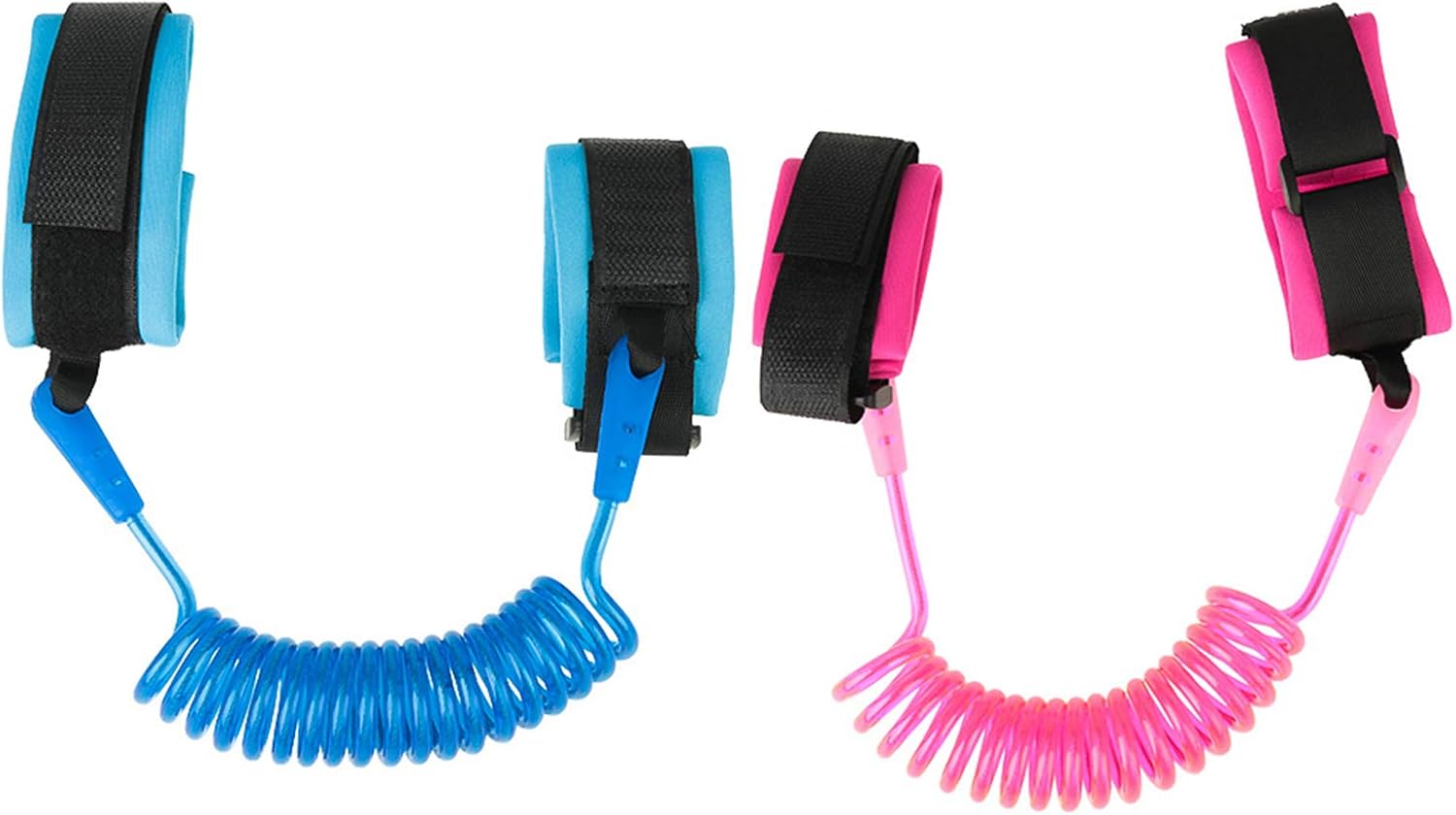 MOTTDAM 2 Pcs Anti Lost Wristband, 1.5M Baby Safety Wrist Link Belt Walking Hand Belt Strap Leash Wire Rope for Child Toddler Kids