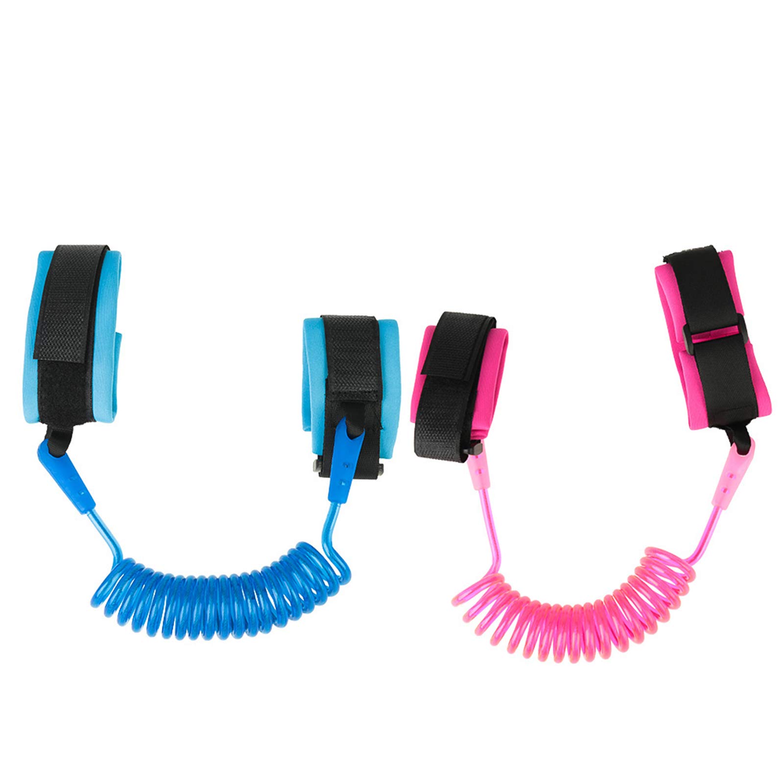 MOTTDAM 2 Pcs Anti Lost Wristband, 1.5M Baby Safety Wrist Link Belt Walking Hand Belt Strap Leash Wire Rope for Child Toddler Kids