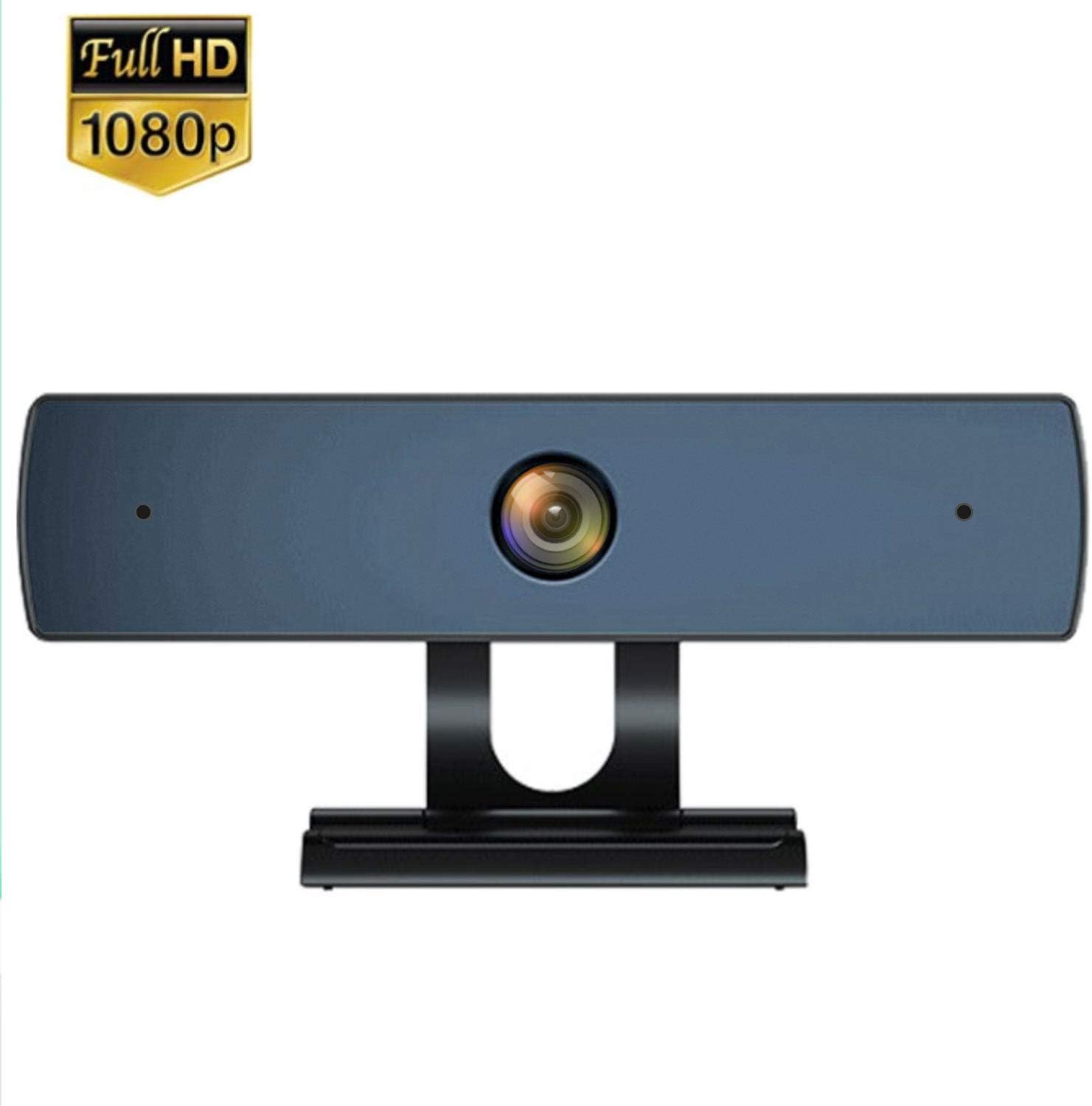 Webcam with Dual Microphone, Full 1080P HD Webcam, 110 Degrees Wide-Angle 30fps. Streaming Computer Web Camera for USB Laptops and Desktop Video Calling,Conferencing