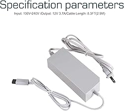 Console Charger for Wii, AC Wall Power Adapter